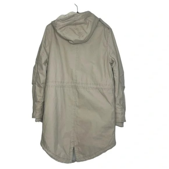 Timberland Mt. Kelsey Parka Shearling Lined Fleece Coat Taupe - Picture 9 of 14